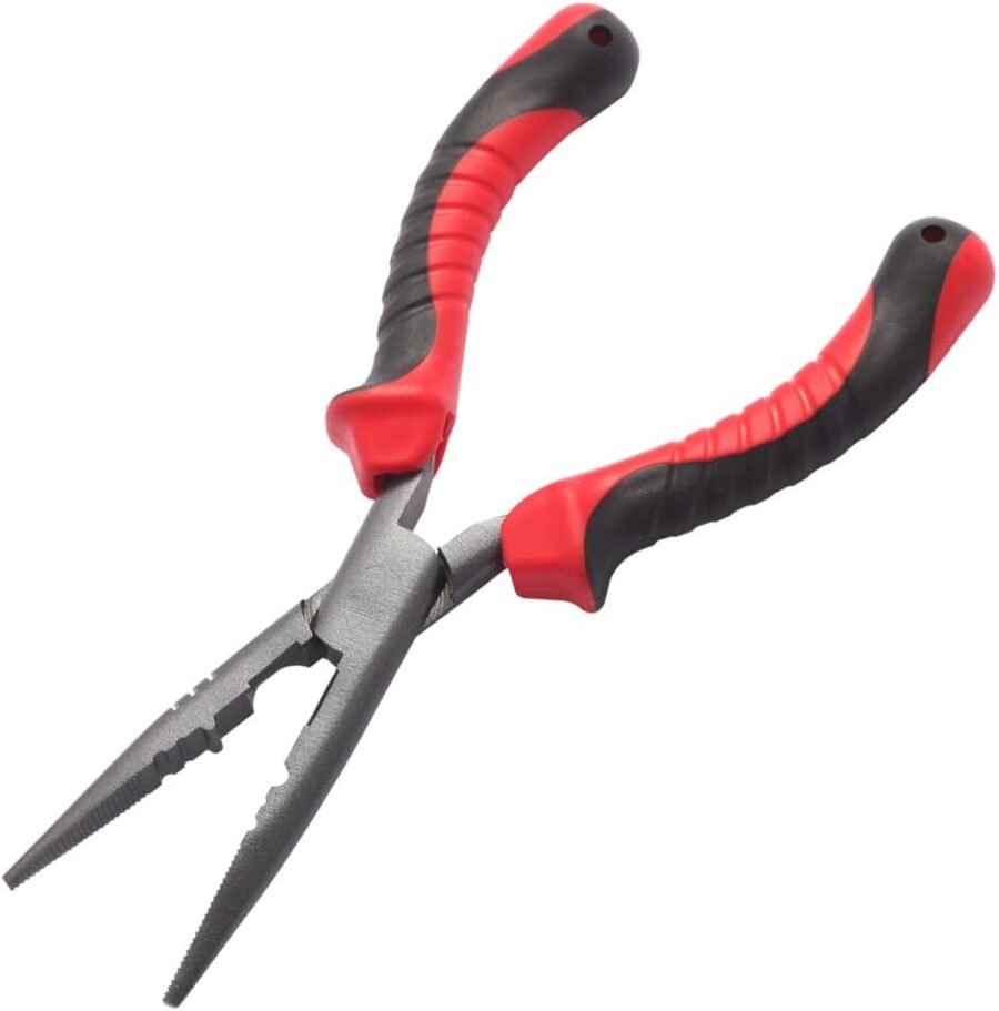 High Carbon Steel Hook Remover Pliers with Tungsten Cutters