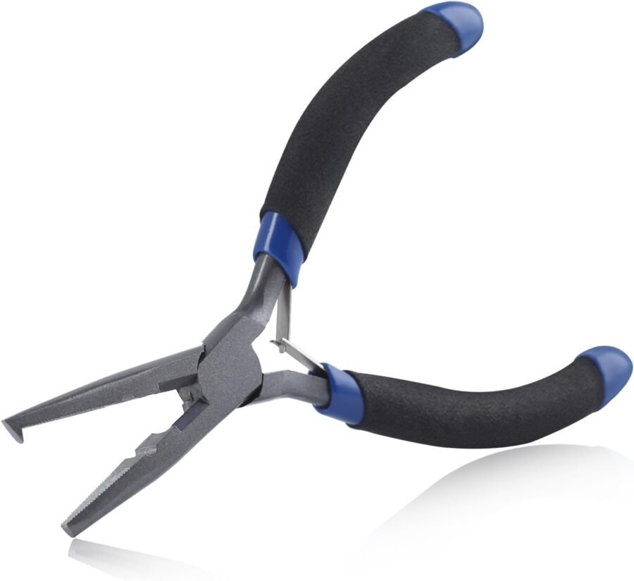Saltwater Pistol Grip Pliers with Line Cutter Crimping Tool Split Ring