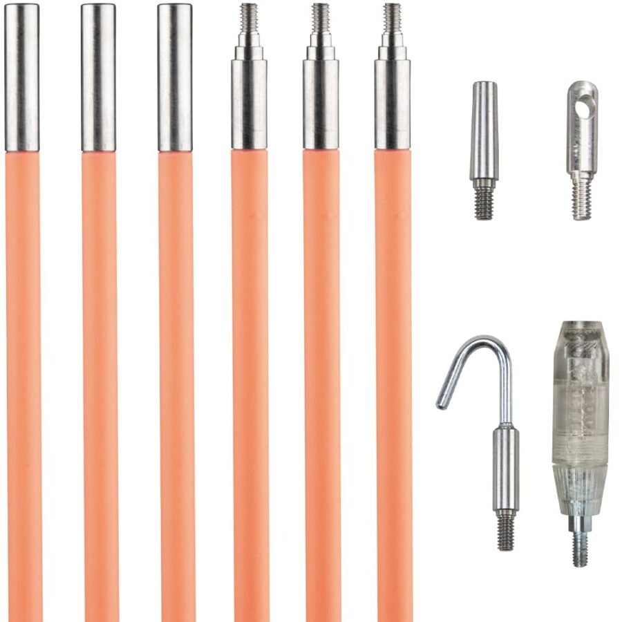 30-Foot Glow Rod Set with Six 5-Inch Fiberglass Illuminated Tips