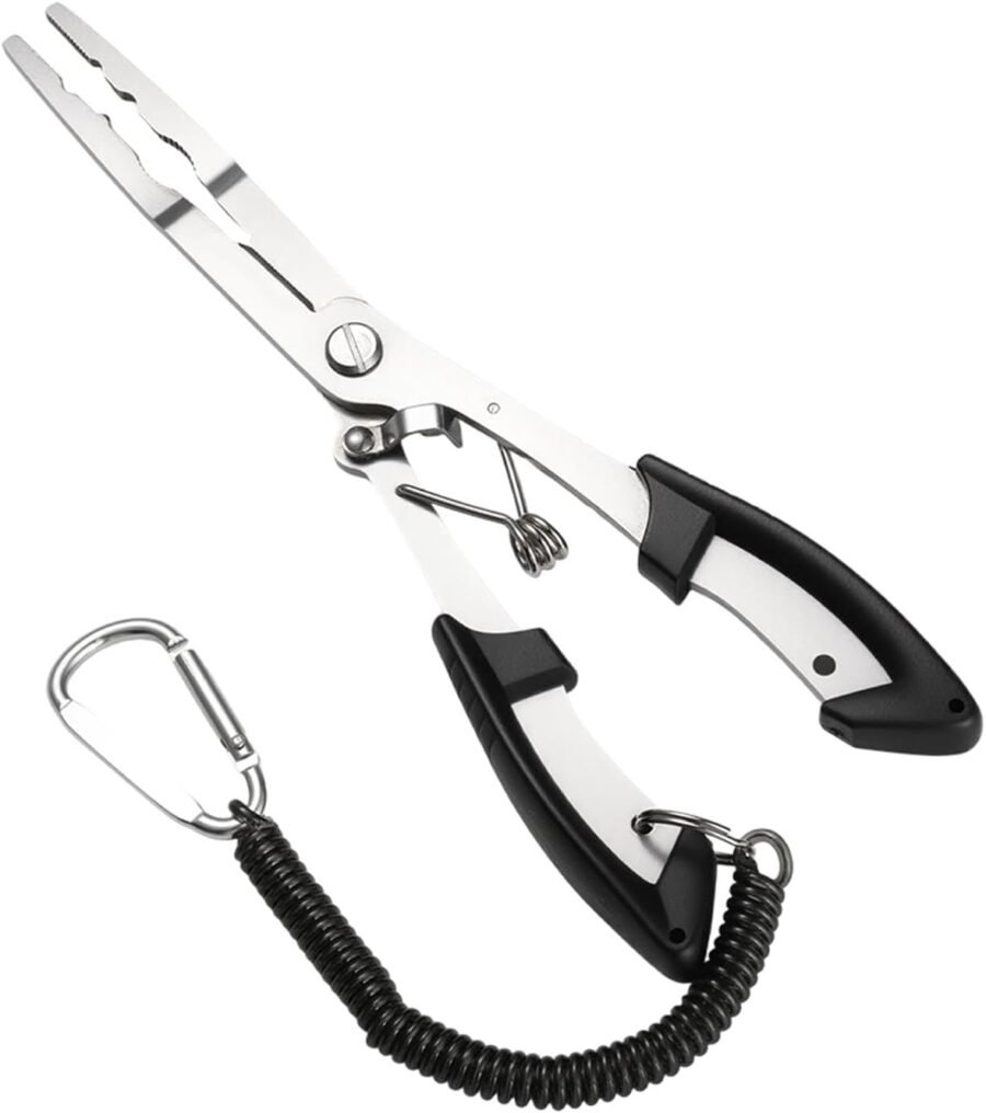 420 Stainless Lockable Multi-Functional Pliers Hook Remover Line Cutter