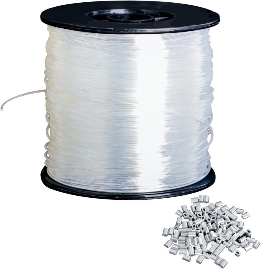 656ft 0.8mm Clear Monofilament Hanging Wire for Ornaments Crafts