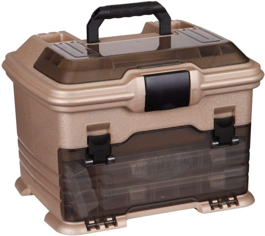 Portable Tackle Storage Box Gold/Black