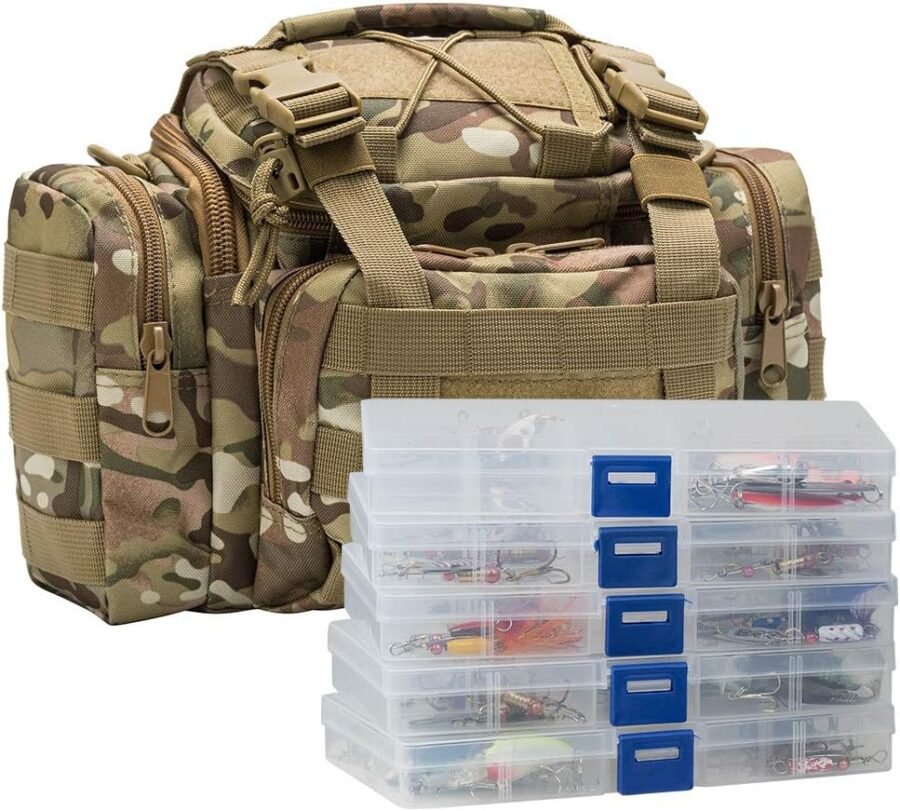 Five-Box Tackle Bag with 60 Lures