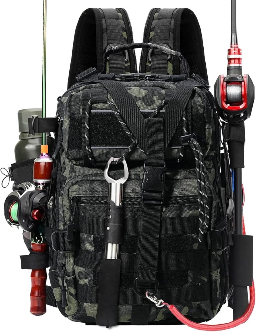 Green Tactical Sling Fishing Backpack
