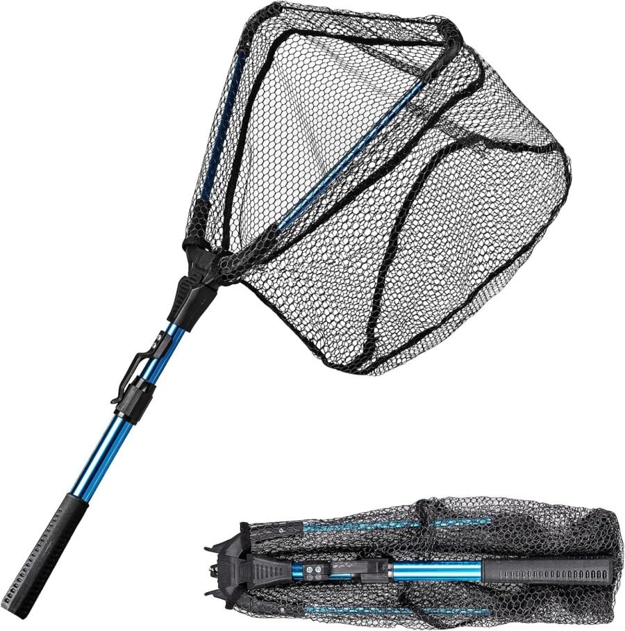 Rubber Coated Telescopic Folding Landing Net